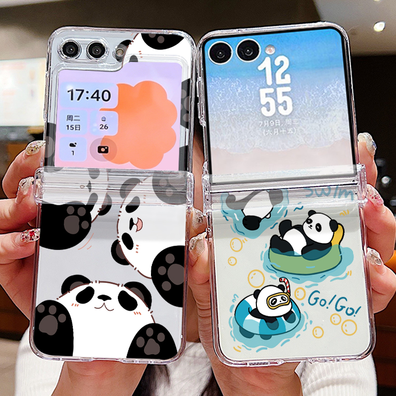 Phone Case Clear - Cute Panda Pattern Phone Case For