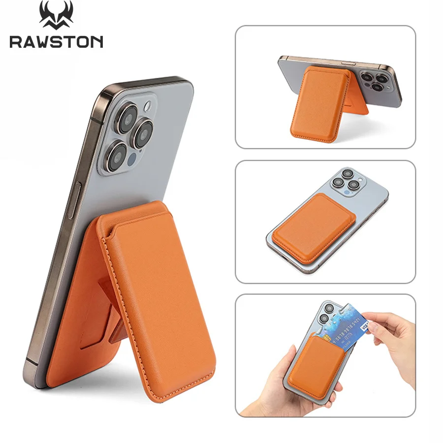 Phone Accessories Box Set - Kickstand Magnetic Leather Wallet Case for