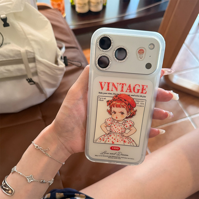Phone Accessories For Girls - Cute Akimbo Pouting Girl Frosted Phone