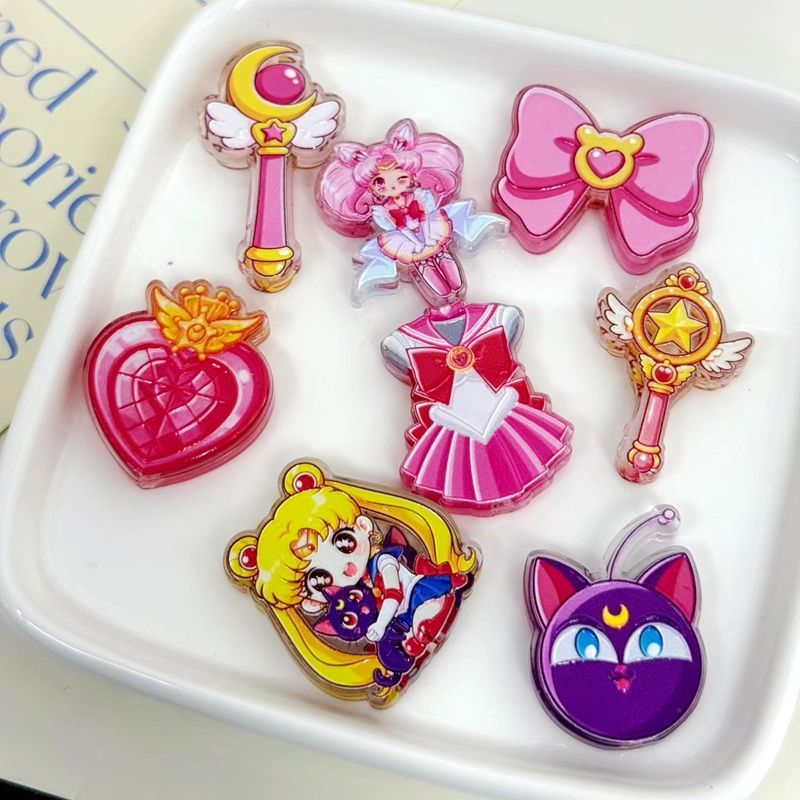 Phone Accessories Chain - 10/20pcs for Sailor Moon through-hole beaded