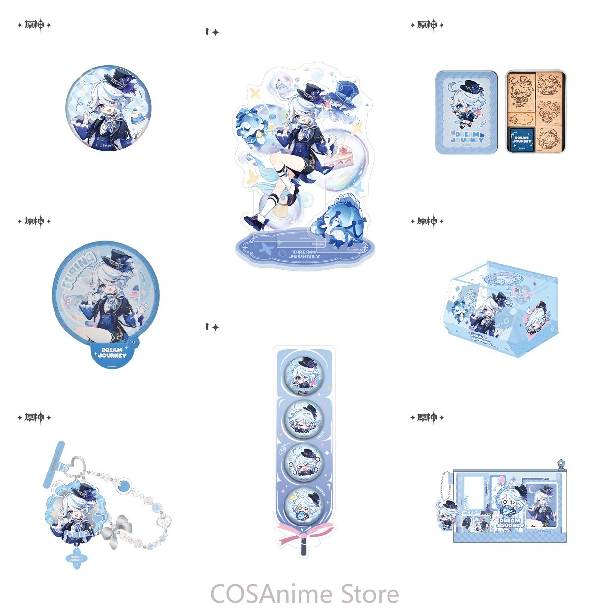 Phone Accessories Chain - Official Genshin Impact Furina Anime Cosplay