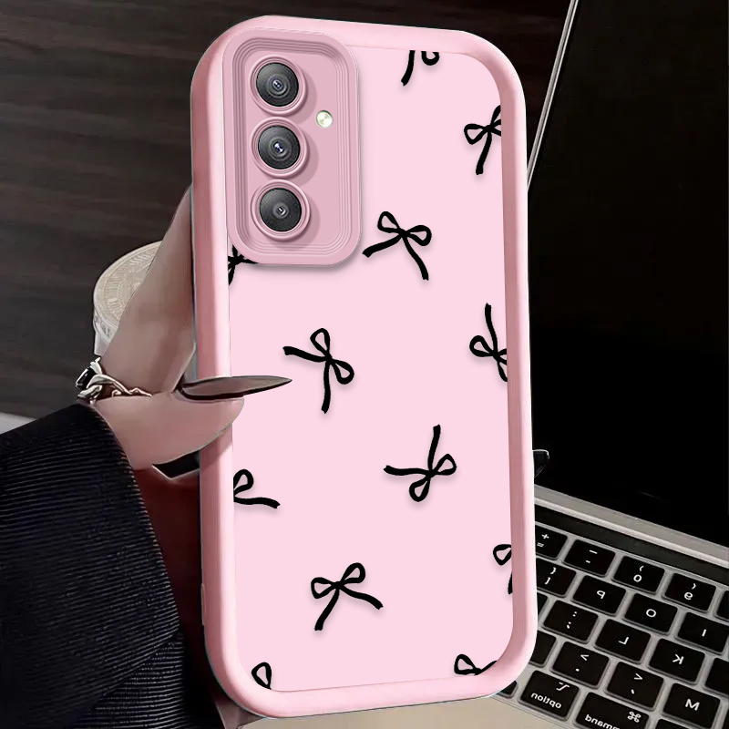 Black Love Heart Bowknot Case  - огляд і ціна Phone Accessories Samsung