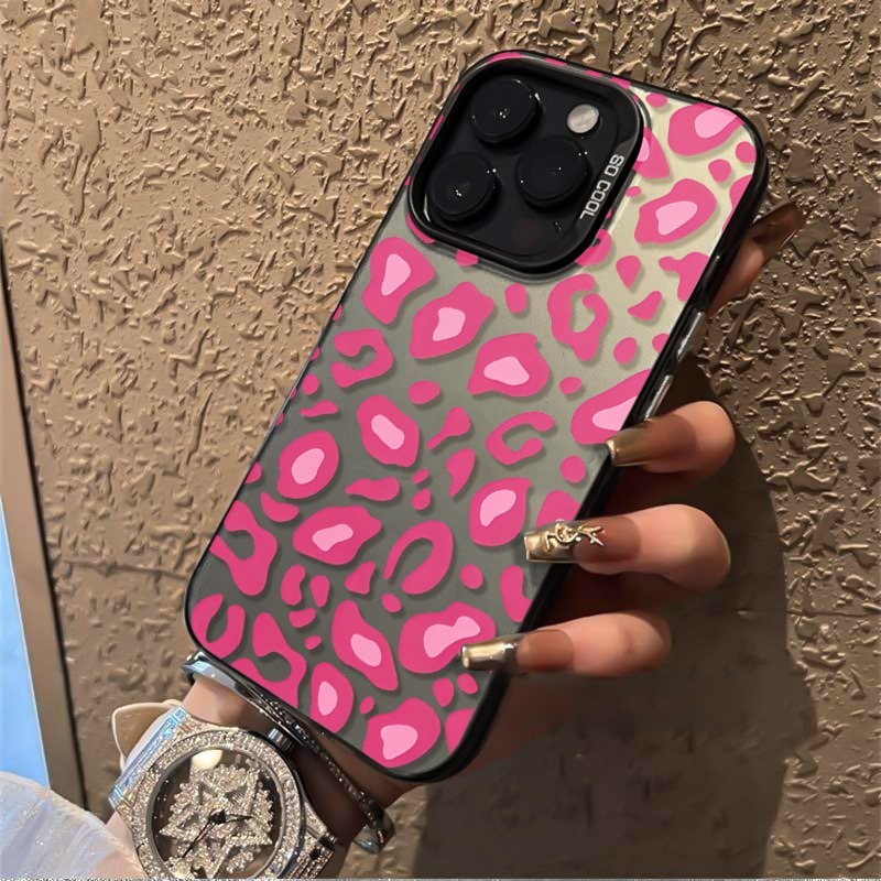 Pink Leopard Print Phone Case  - огляд і ціна Phone Accessories Samsung