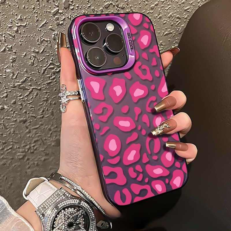 Pink Leopard Print Phone Case  - огляд і ціна Phone Accessories Samsung