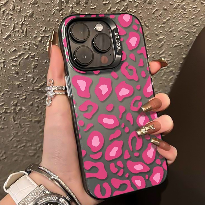 Pink Leopard Print Phone Case  - огляд і ціна Phone Accessories Samsung