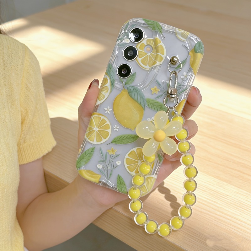 Yellow Lemon Flower Lanyard Ph - огляд і ціна Phone Accessories For Girls