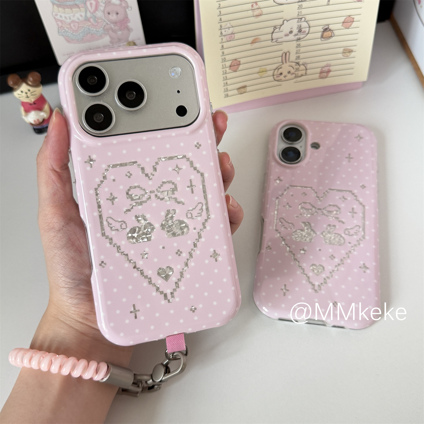 Korean Ins Pink Sweet Girl Rab - огляд і ціна Phone Accessories For Girls