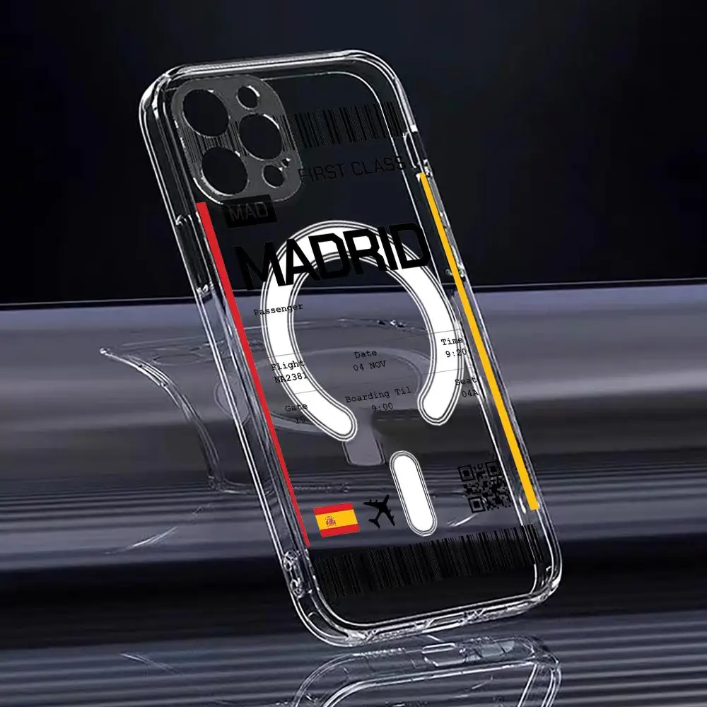 Travel Plane Ticket Spain Phon - огляд і ціна Phone Case Clear