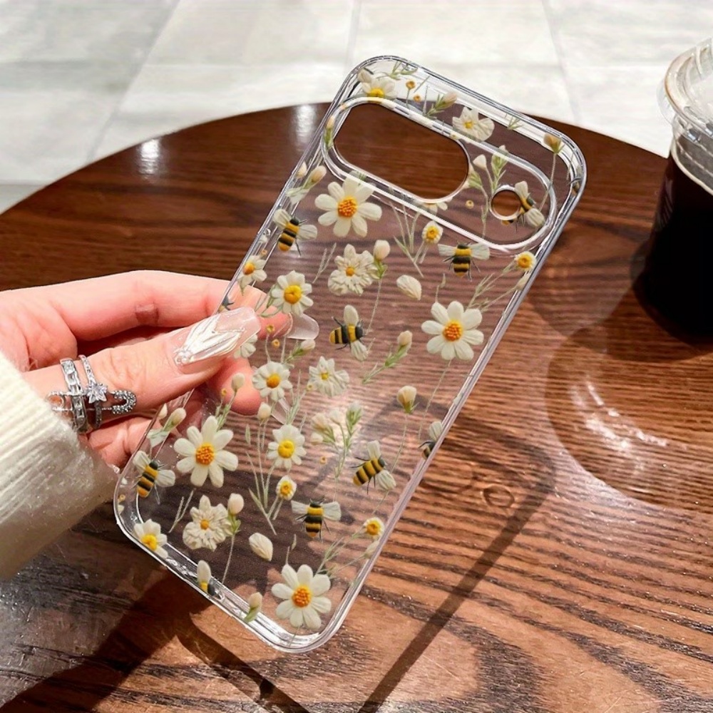 Cute Honeybee Flower Pattern S - огляд і ціна Phone Case Clear