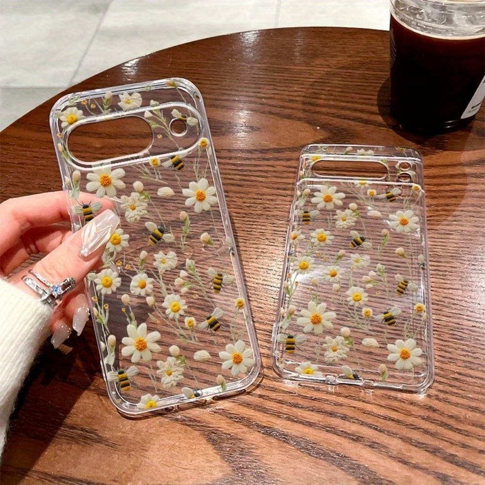 Cute Honeybee Flower Pattern S - огляд і ціна Phone Case Clear
