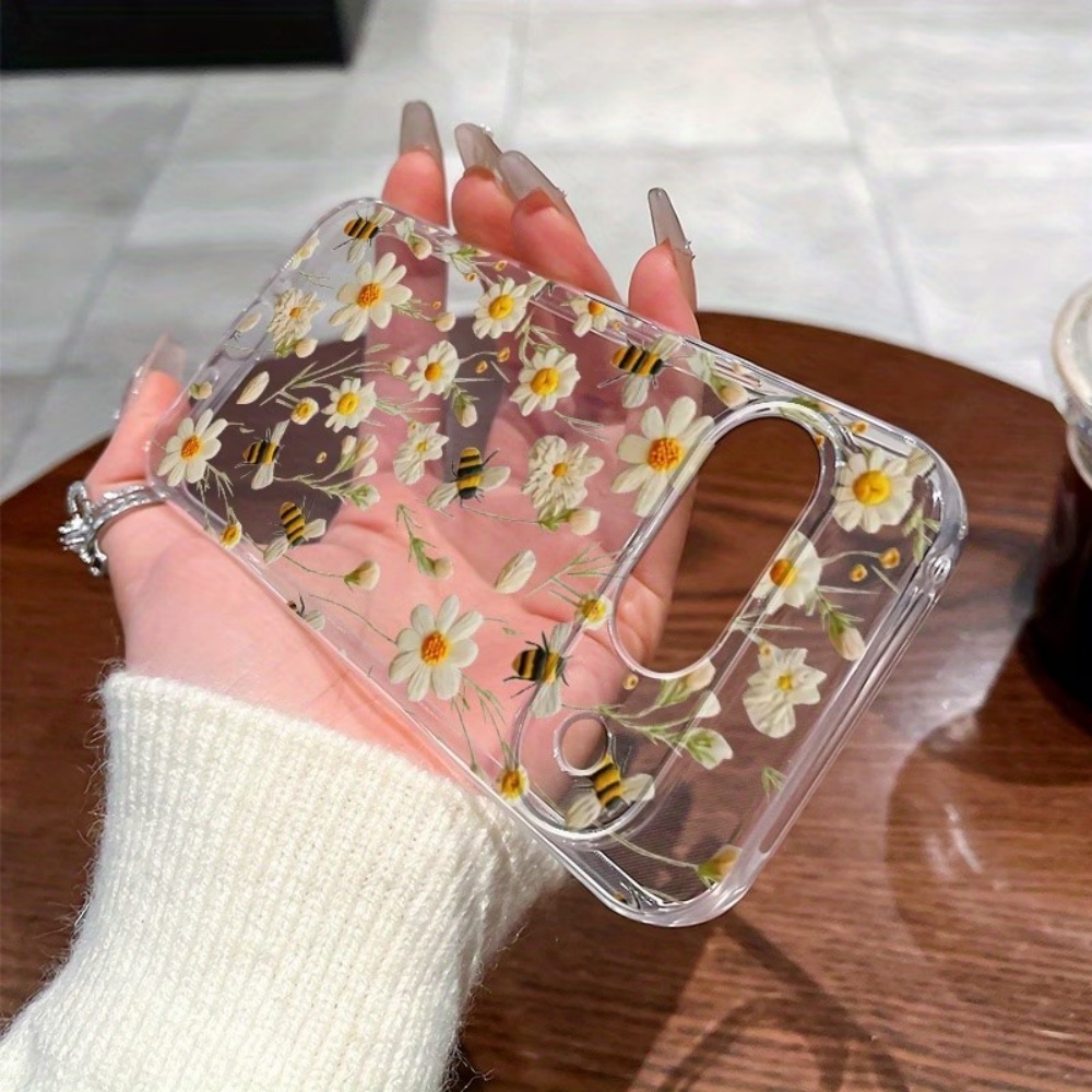 Cute Honeybee Flower Pattern S - огляд і ціна Phone Case Clear